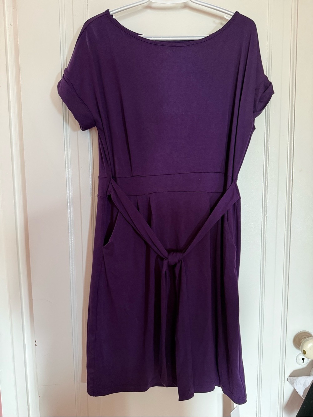 🆕 Purple Belted Women’s Dress